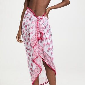 Floral Pink Sarong Cover-Up